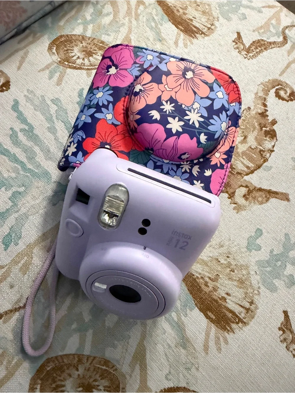 Fujifilm Instax Mini 12 Instant Camera - Lavender with 2 cases.